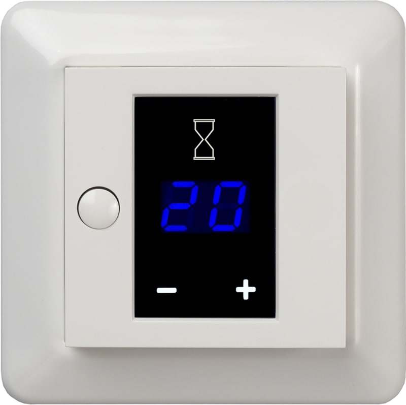 RS16 Display Time Switch 16A POLAR WHITE (EKO05986)