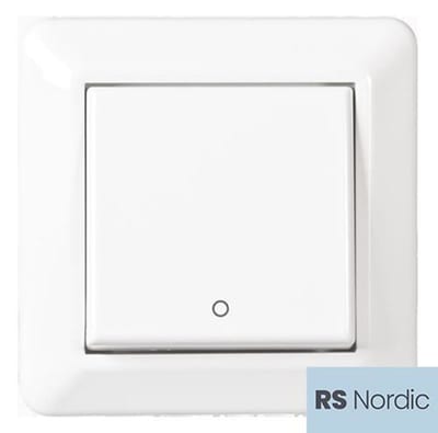 Switch 2 Pole Push-In Flush RS PURE WHITE