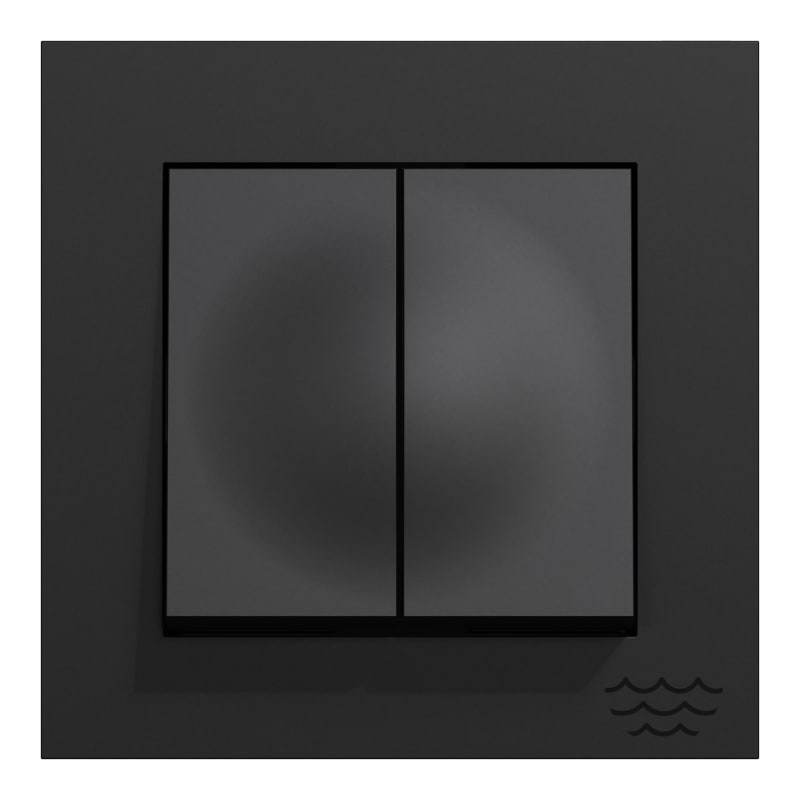 Switch 5 Series Flush Plus HP Black (EKO30007)