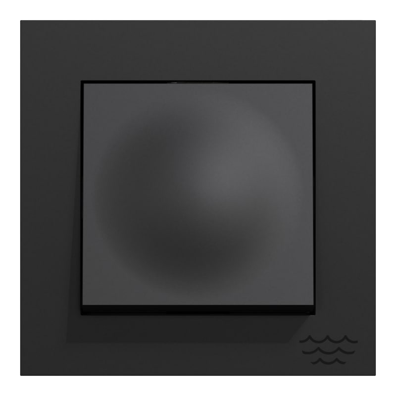 Switch 6/1 Two-Way Flush Plus HP Black (EKO30004)