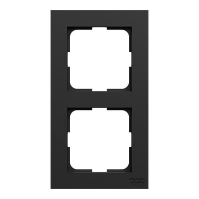 Frame 2-Hole Plus HP Black