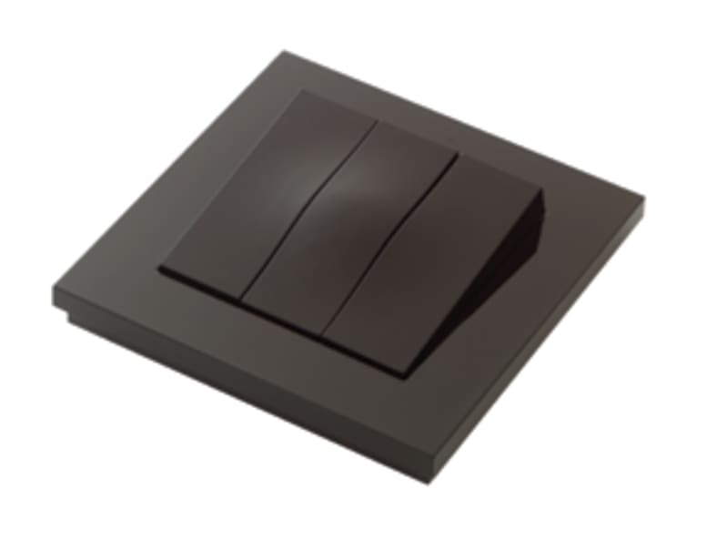 PLUS Switch Recessed 1+1+1 Black (EKO03749)