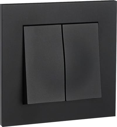 PLUS Switch Recessed 5 Black