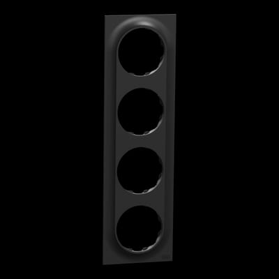 Frame 4-Hole One Black