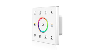RF WALL Control R86 DMX 4ZONE RGB/TW WH