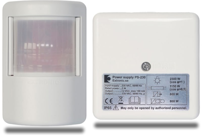 nortronic PD 230 Wall-Mounted PIR Sensor with 230 V Relay (18500)