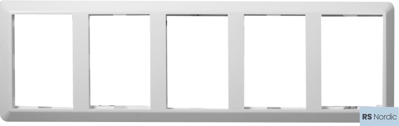 5-Hole Double Socket Frame RS PURE WHITE (EKO30185)
