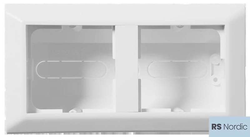 ELKO RS Nordic Double Surface Corner Installation Box White (EKO07273)