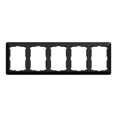 5-Hole Double Socket Frame RS Black