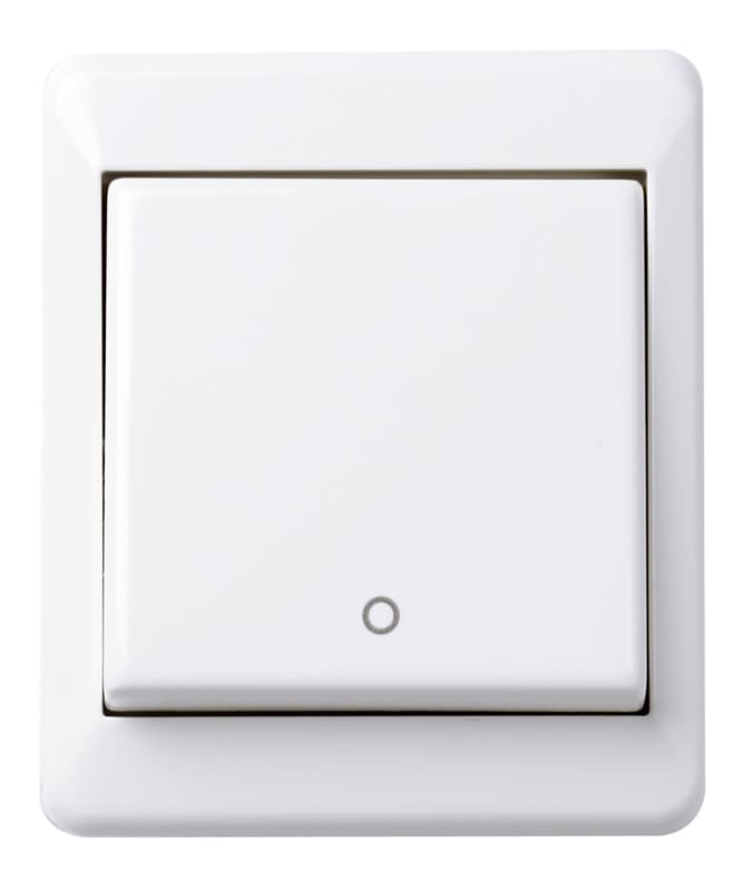 RS two-pole switch P pure white (EKO07584)