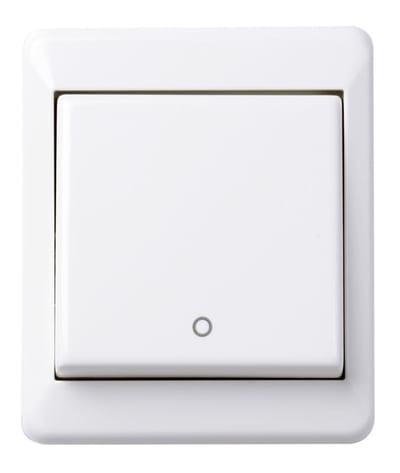 RS two-pole switch P pure white