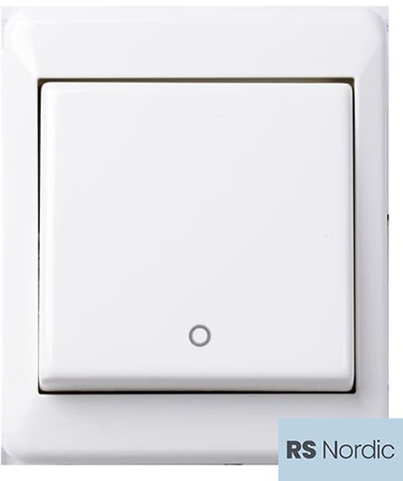 ELKO RS Nordic 2-Pole Surface Switch with Push-In Terminal (EKO07498)