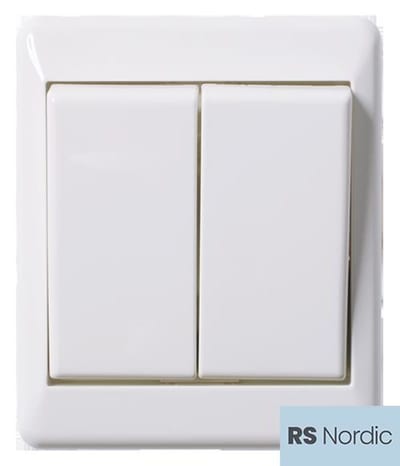 ELKO RS 6-6 Nordic Two-Way Rocker Switch Surface-Mount