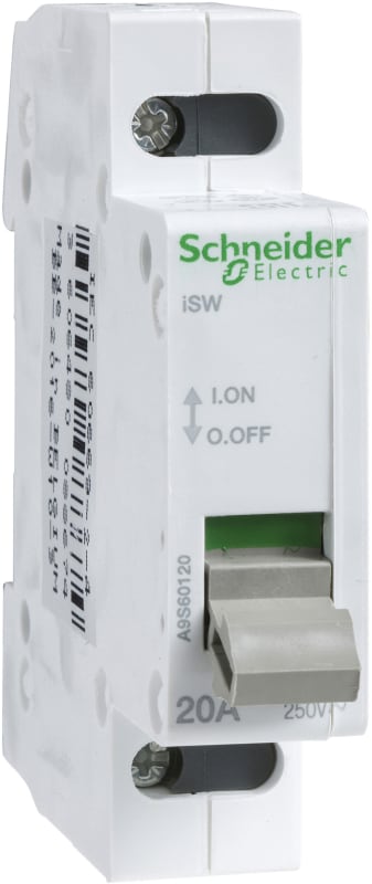 Schneider Electric ACTI9 - iSW switch - 1 pole - 20 A - 250V A9S60120