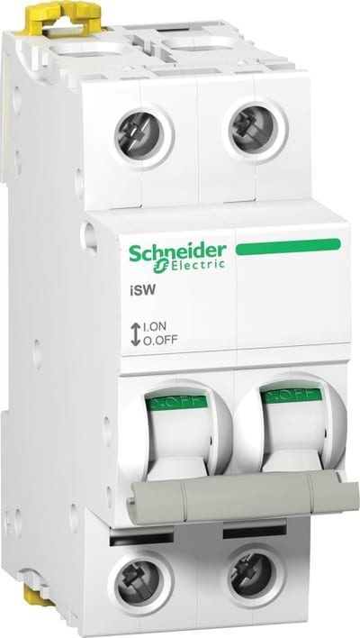 Schneider Electric switch disconnector iSW - 2P - 63 A - 415 V A9S65263