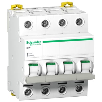 Schneider Electric switch disconnector iSW - 4P - 100 A - 415 V A9S65491