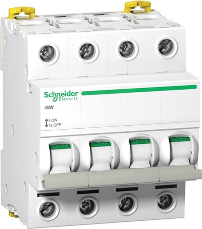Schneider Electric switch disconnector iSW - 4P - 125 A - 415 V A9S65492