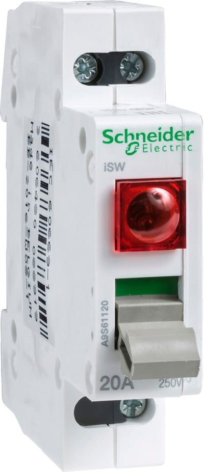 Schneider Electric switch ACTI9 iSW with indicator - 2 poles - 32 A - 250V A9S61232