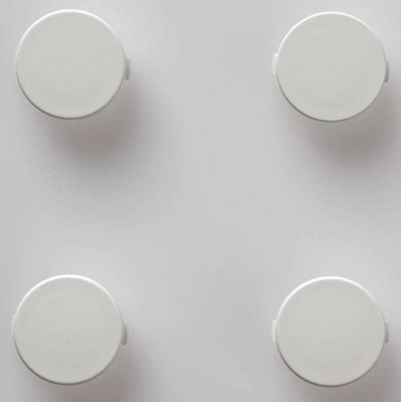 Robust Screw Hole Plugs, Set of 4, White (WDE000921)