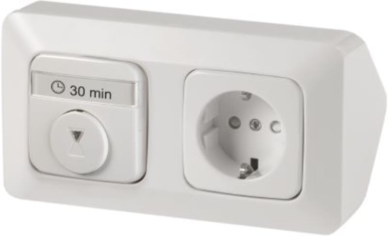 ABB Jussi Mechanical Time Switch 10 A Kit with Surface Box (2TKA00001740)