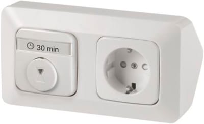 ABB Jussi Mechanical Time Switch 10 A Kit with Surface Box