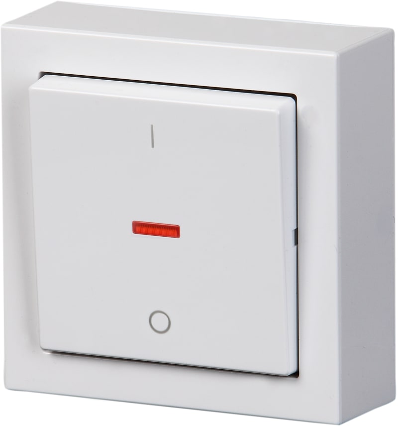 Switch 2-Pole, IMP.WALL-MOUNTED,WHITE (1062A-84)