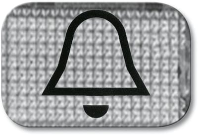 ABB Jussi Transparent Bell Symbol Cover for Rocker