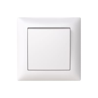 SAGA Switch 1, recessed, 1-Pole, with frame, 50-Pack