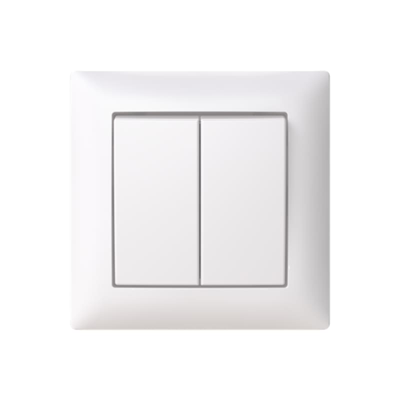 SAGA Switch 5 Flush Two-circuit switch with Frame (2TKA00004994)