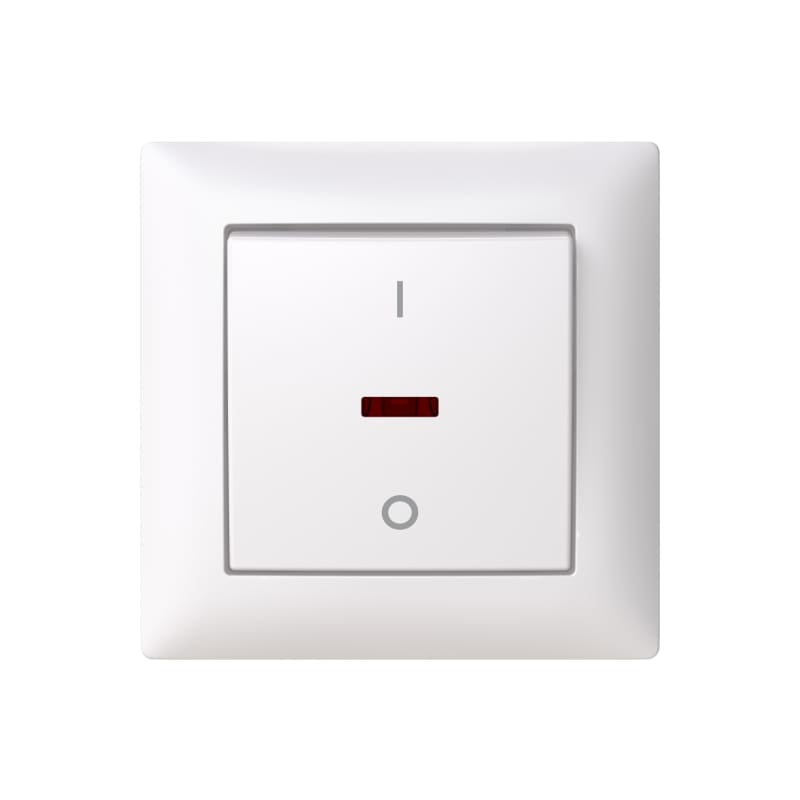 SAGA switch, 2, flush, 2-Pole, illuminated, with frame (2TKA00004992)
