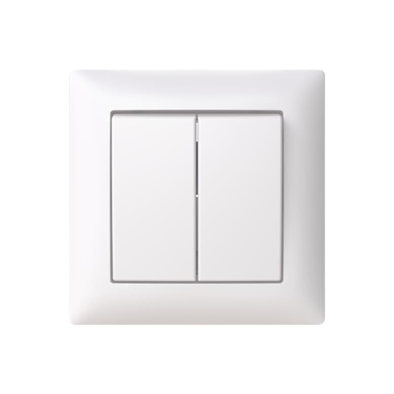 SAGA Switch 6+6 Flush DoubleENDEV. with Frame (2TKA00005006)