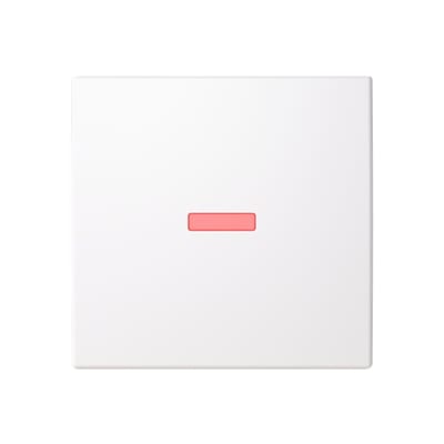 ABB SAGA Single Rocker Switch 1/6 with Red Window