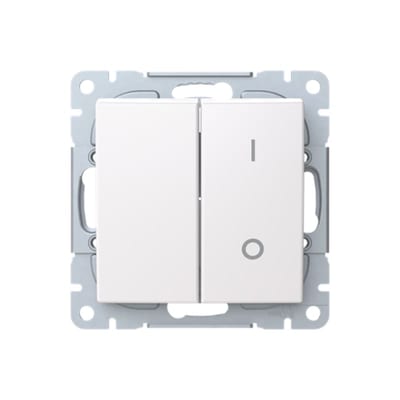 SAGA Switch 2+1 Flush 2-Pole+1-Pole without Frame