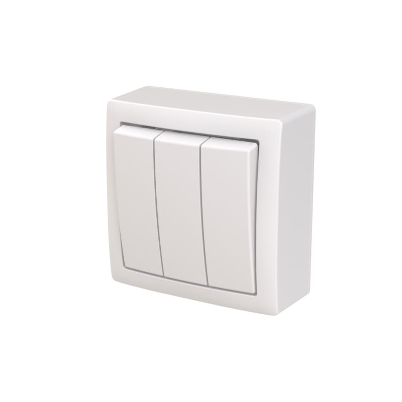 SAGA WALL-Mounted Switch 1+1+1 (2TKA00005383)