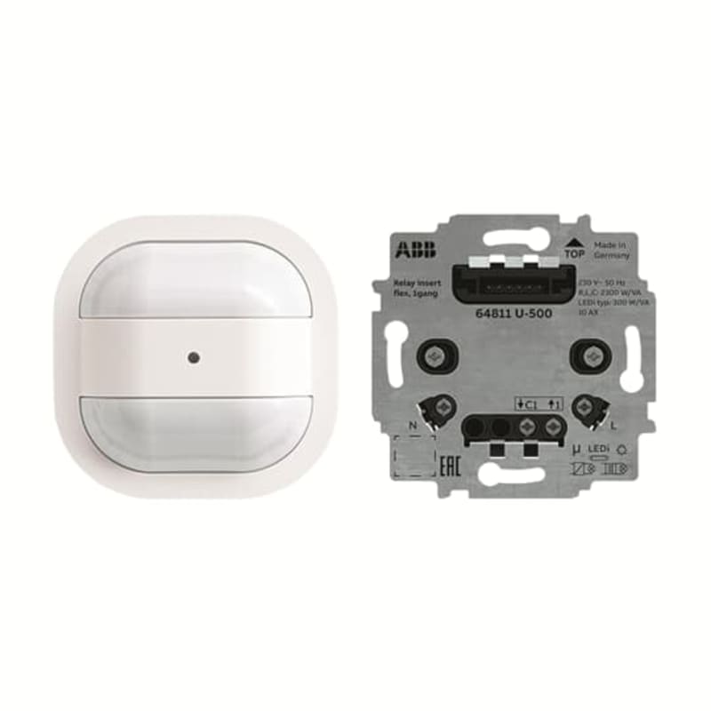 Busch-Wächter Flex Universal Ceiling Detector 12 m, Complete, White (2CKA006800A3038)