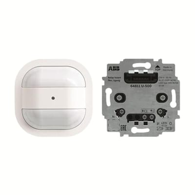 Busch-Wächter Flex Universal Ceiling Detector 12 m, Complete, White