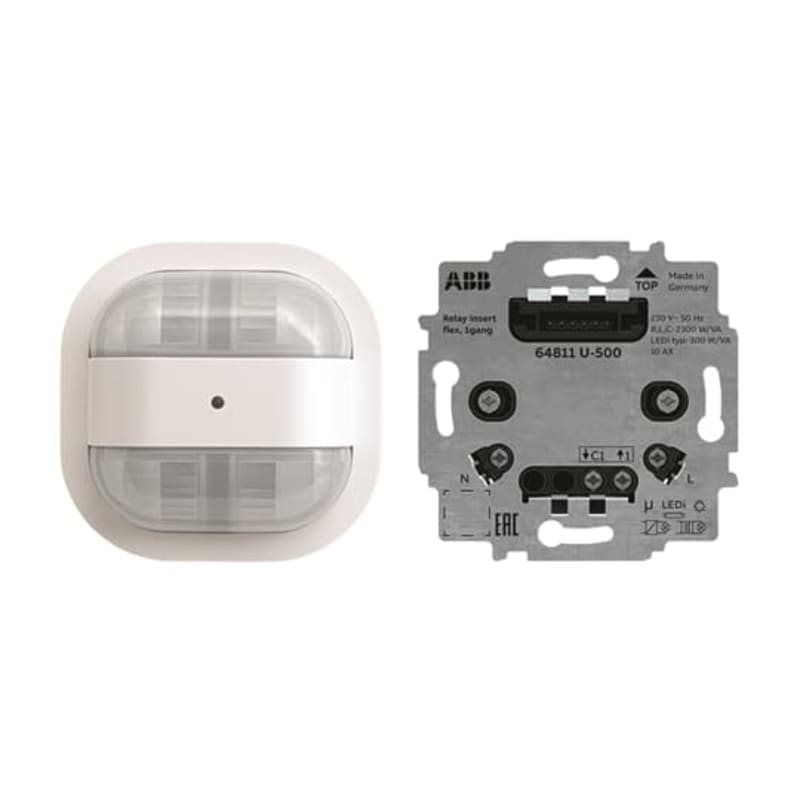 Busch-Wächter Flex Corridor Ceiling Detector 24 m, Complete, White (2CKA006800A3040)