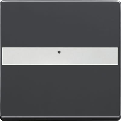 ABB Impressivo Switch Rocker with Label Area, Black Matt