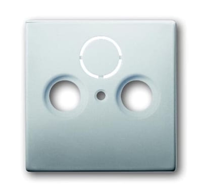 ABB with 2 connectors Acc. to German Standard DIN 45330. Radio/TV/SAT. with M3 fixing screw. Material stainless steel. Anti fingerprint. 1743-866