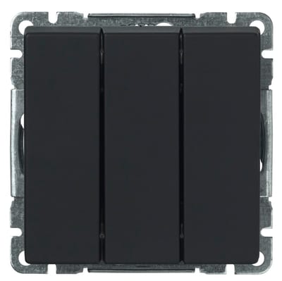 Impressivo Switch 3-1 Flush 1+1+1P Black Matte