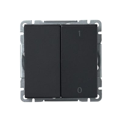 Impressivo Switch 2-1 Flush 2+1P Black Matte