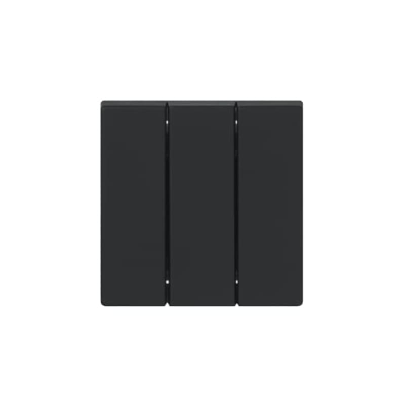ABB Impressivo Switch Rocker 1+1+1 Black Matte (1783-885)