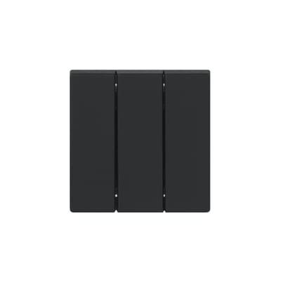 ABB Impressivo Switch Rocker 1+1+1 Black Matte