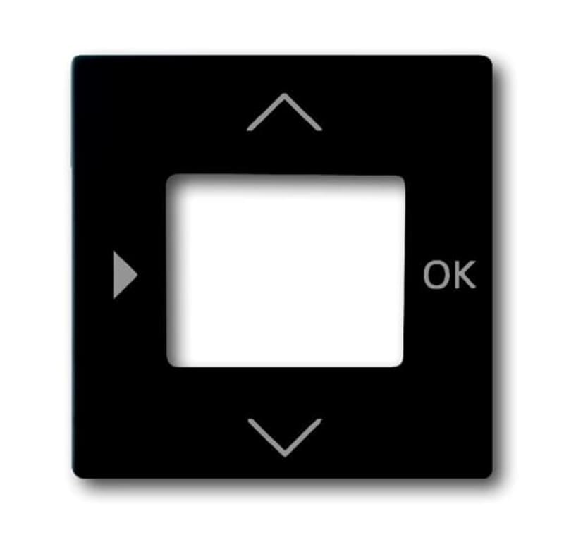 ABB Impressivo Central Cover Plate for Electronic Devices Black Matt (2CKA006430A0389)