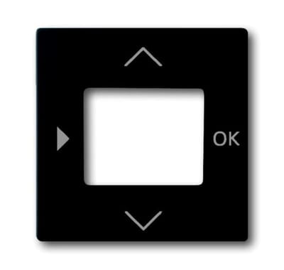 ABB Impressivo Central Cover Plate for Electronic Devices Black Matt