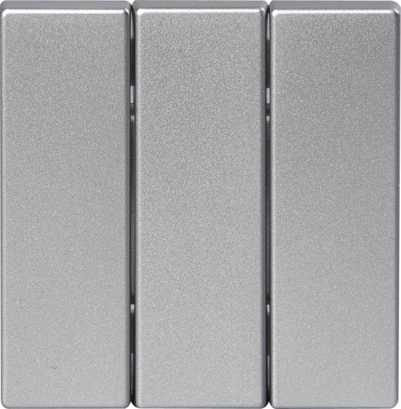 ABB Impressivo Switch Rocker 1+1+1 Aluminium (1783-83)