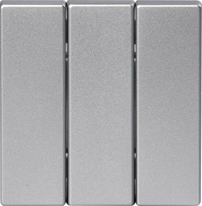 ABB Impressivo Switch Rocker 1+1+1 Aluminium