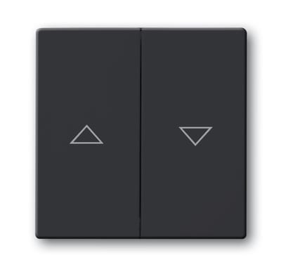 ABB Impressivo Rocker Switch Venetian Blind Anthracite