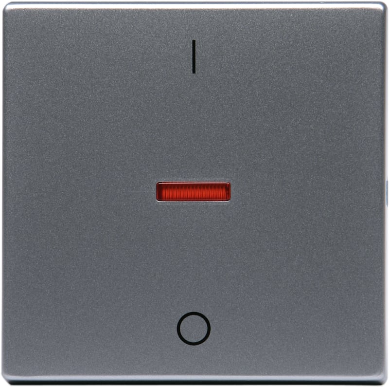 ABB Impressivo Rocker Switch 2-Pole Aluminium (1788-83)