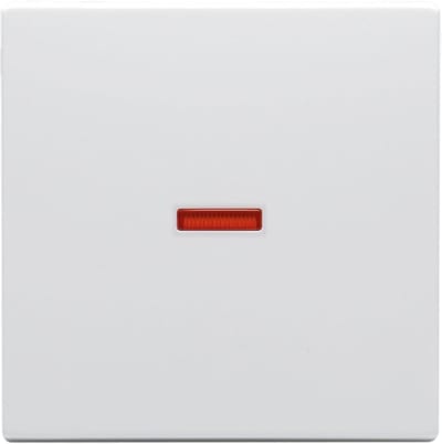 ABB Impressivo Rocker Switch, 1-Pole, with Window, White